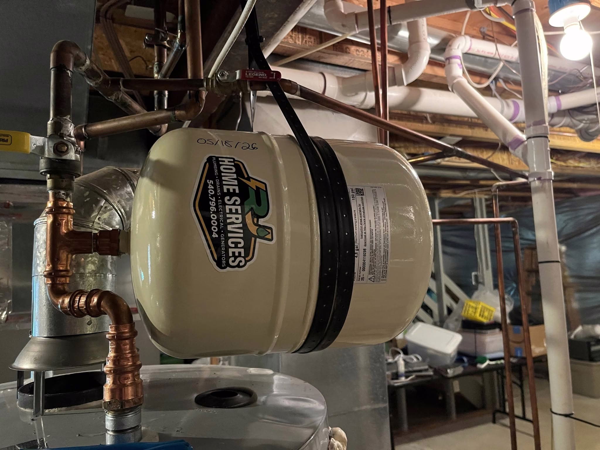 Expansion Tank Installation
